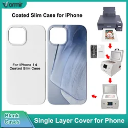 VORMIR 5pcs Coated Slim Cases for Sublimation Machine DIY Protector Single Covers for iPhone 15 14 13 12 11 X XS XR X 8 7 Series