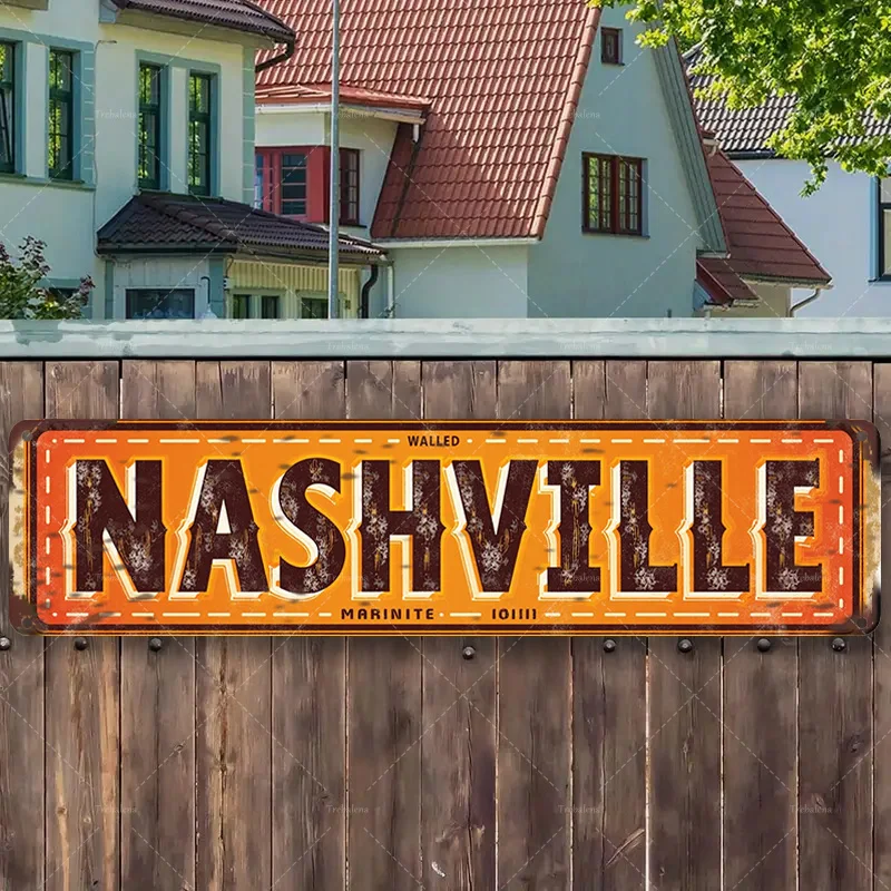 1pc Metal Sign, 4x16inch