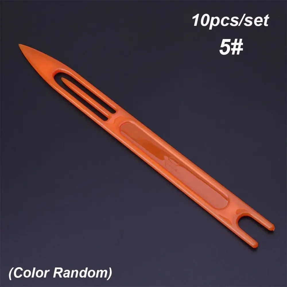 8/10Pcs Random Color New Tool Plastic Line Shuttles Mending Repair Net Equipment Weaving Fishing Netting Needle