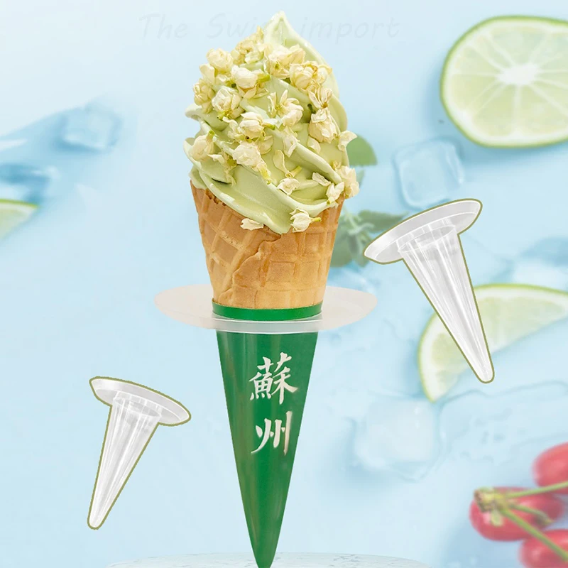 10 قطعة رف الآيس كريم المقاوم للتنقيط حامل الثلج الحرة المجمدة يعامل رف حامل المصاصة للأطفال الآيس كريم