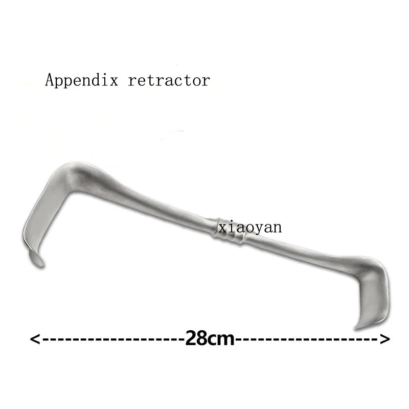 Retractor abdominal médico, instrumento quirúrgico profundo, tipo S, tejido, piel, azada