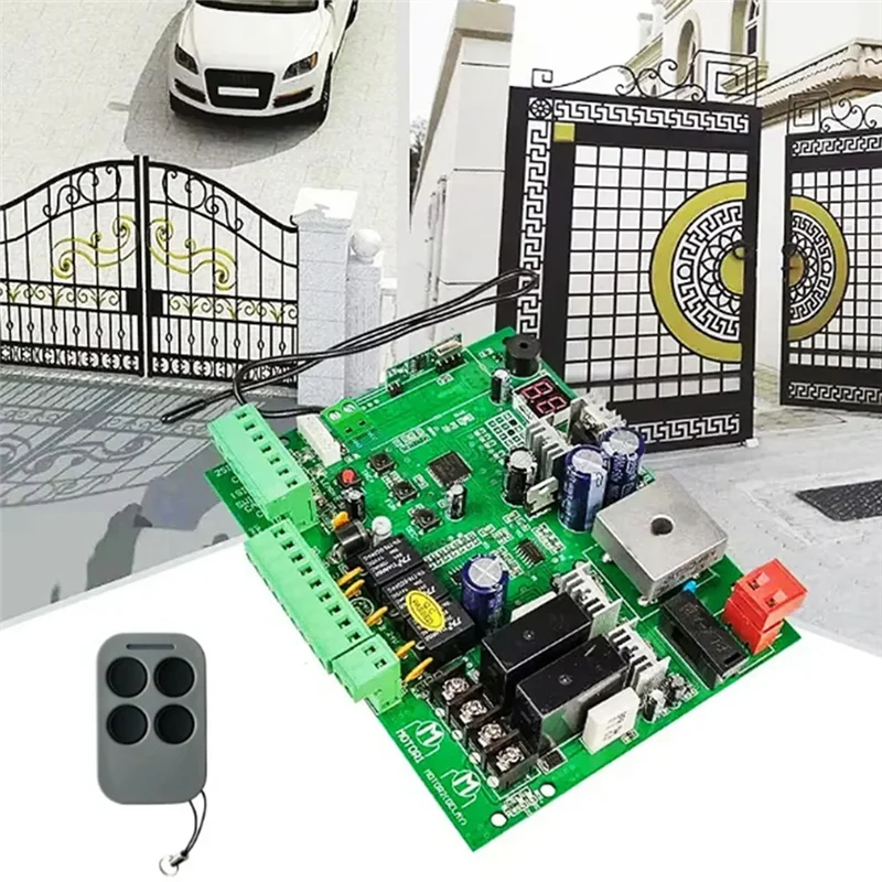 

REPLA-Control Board For Automatic Double Arms Swing Gate Opener DC 24V PCB Smart Control Center Panel System