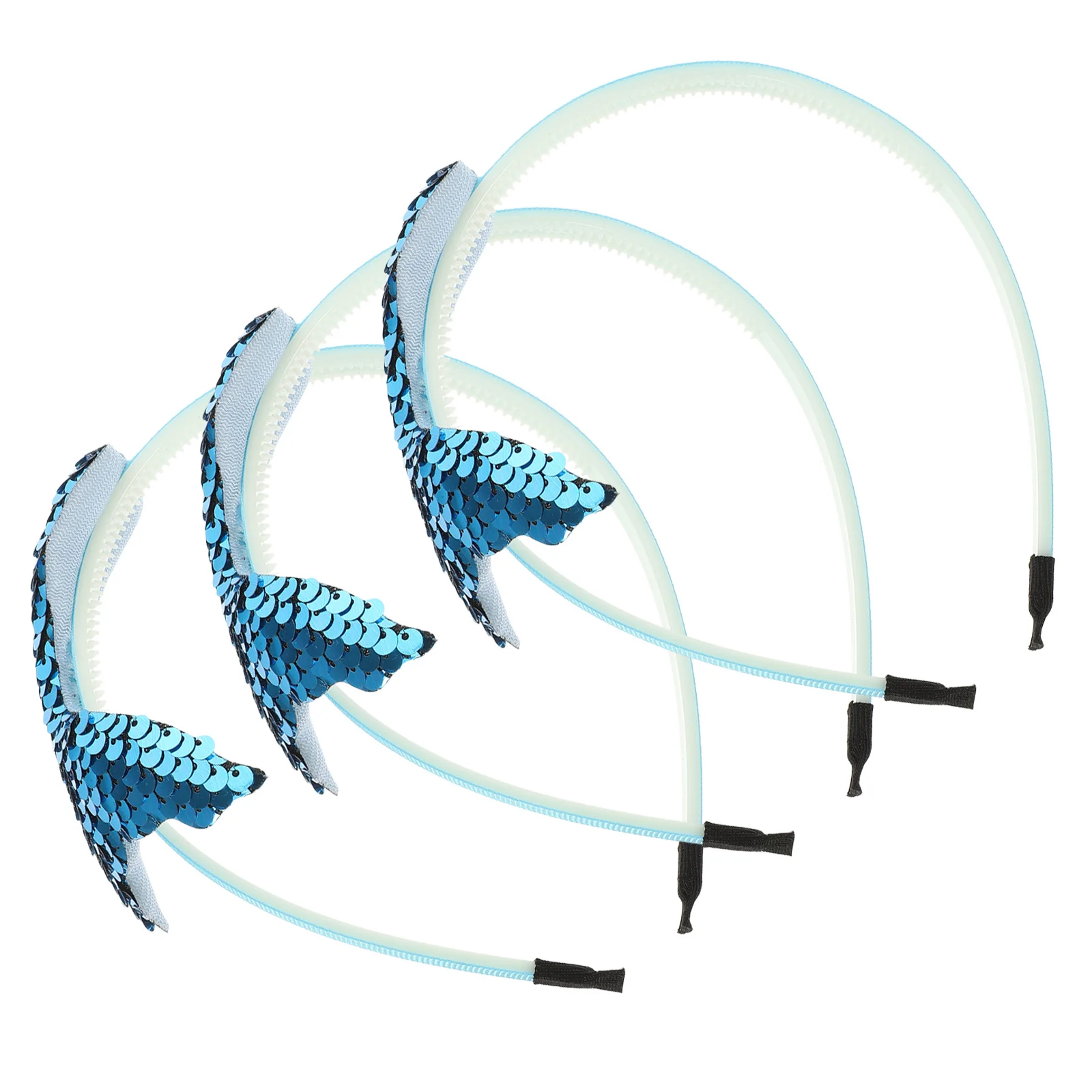 

3pcs Headband Sequin Hair Accessories Sparkling Headbands For Party Wedding 8-12 Glitter Headband Years