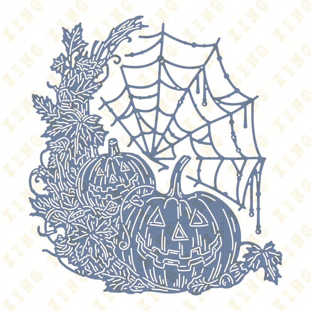 Metal Cutting Dies Scrapbook Diary Decoration Embossing Template DIY Greeting Card Handmade Halloween Harvest Die Set 2023 New