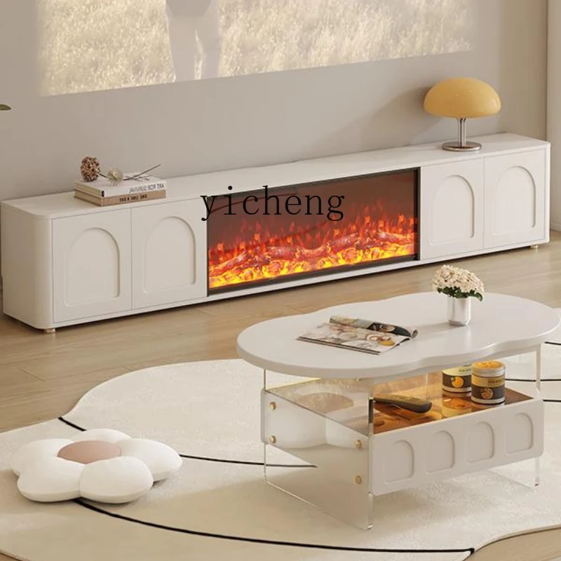 HYS fireplace TV cabinet integrated living room home new simulated flame decorative TV