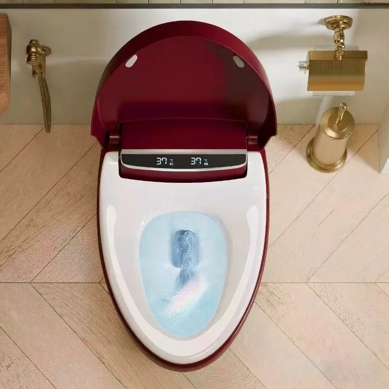 2026 Colorful Auto Sensor Gravity Flushing Electronic Bidet Toilet Remote Control Heated Seat Dual-Flush | High S-Trap
