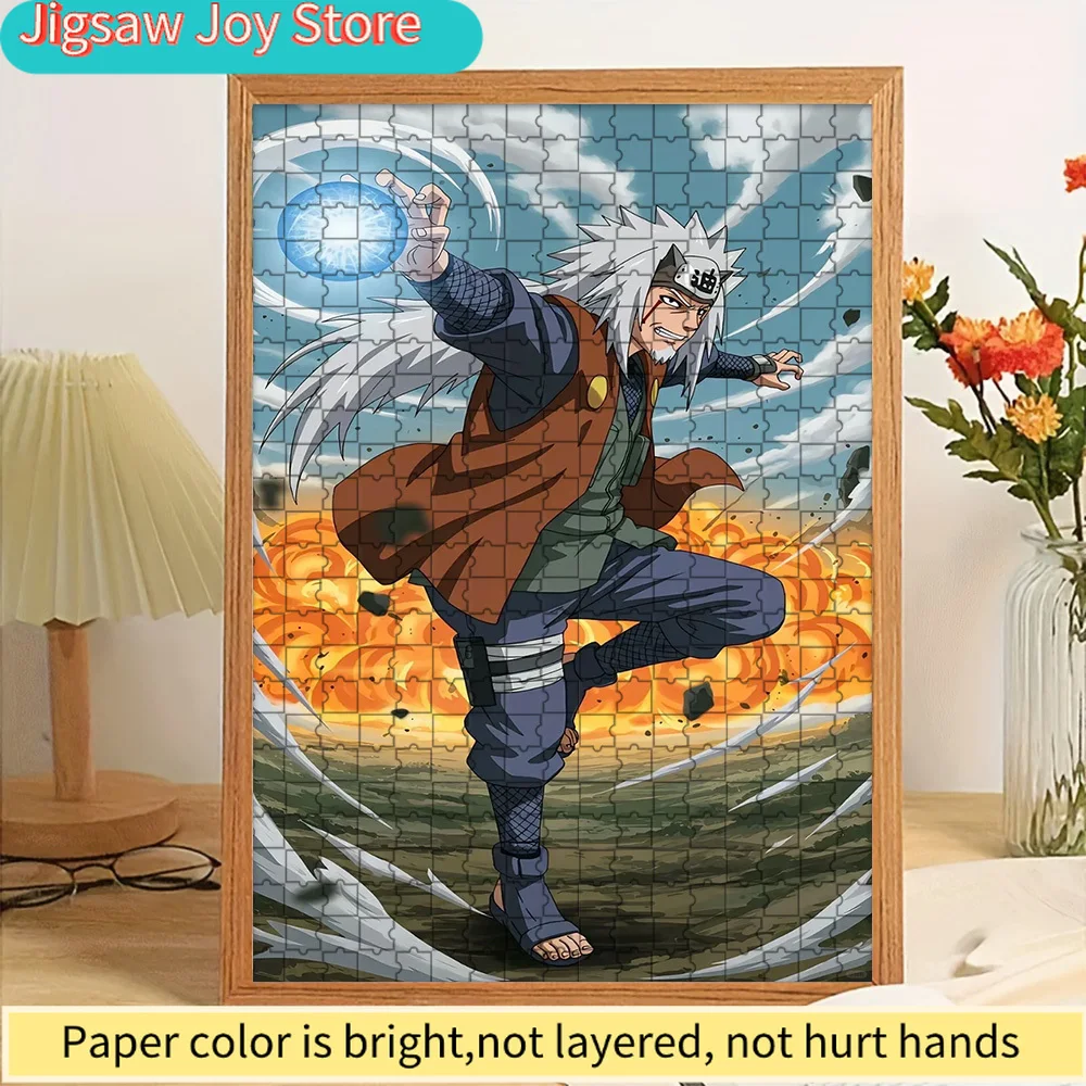 

Anime Jiraiya Rasengan Battle Scene Paper Jigsaw Puzzle, Premium Thick Paper Material, HD Dynamic Explosion & Wind Effect Backgr