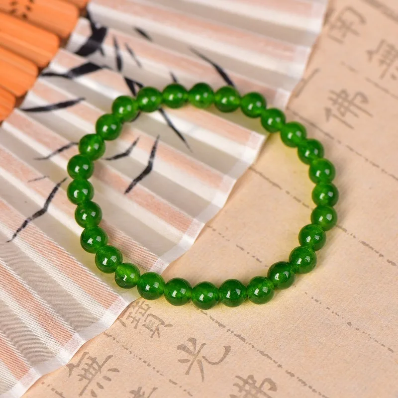 

Новый браслет из натурального кварцитового нефрита, классический простой и универсальный браслет.