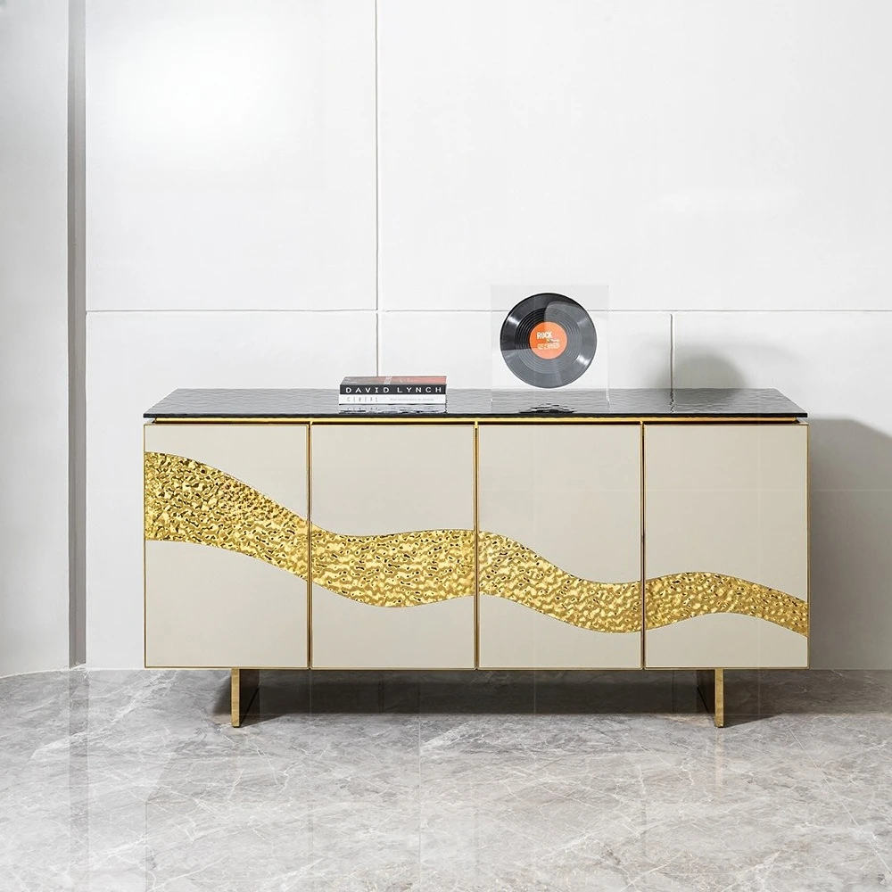 خزانة مدخل خزانة جانبية فاخرة لتناول الطعام خزانة زخرفية راقية مدخل غرفة نموذجية #3