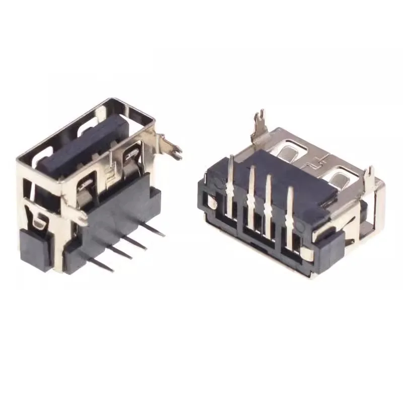 8PCS-USB 2.0 Connector Type A Female 90⁰  Widely Used In Computer Adapter Power Plug To Support Charging Data Transmission