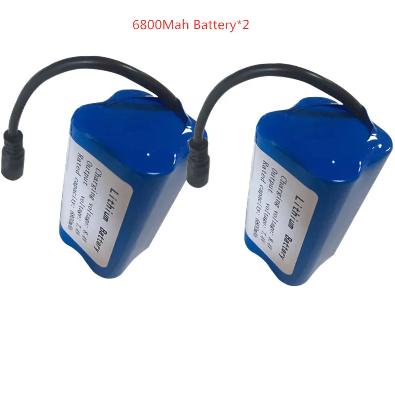 7.4V 13600Mah 6800Mah Battery For V020 V900 2011-5 V007 C18 H18 V18 D18B FX88 Remote Control RC Fishing Bait Boat Battery Parts