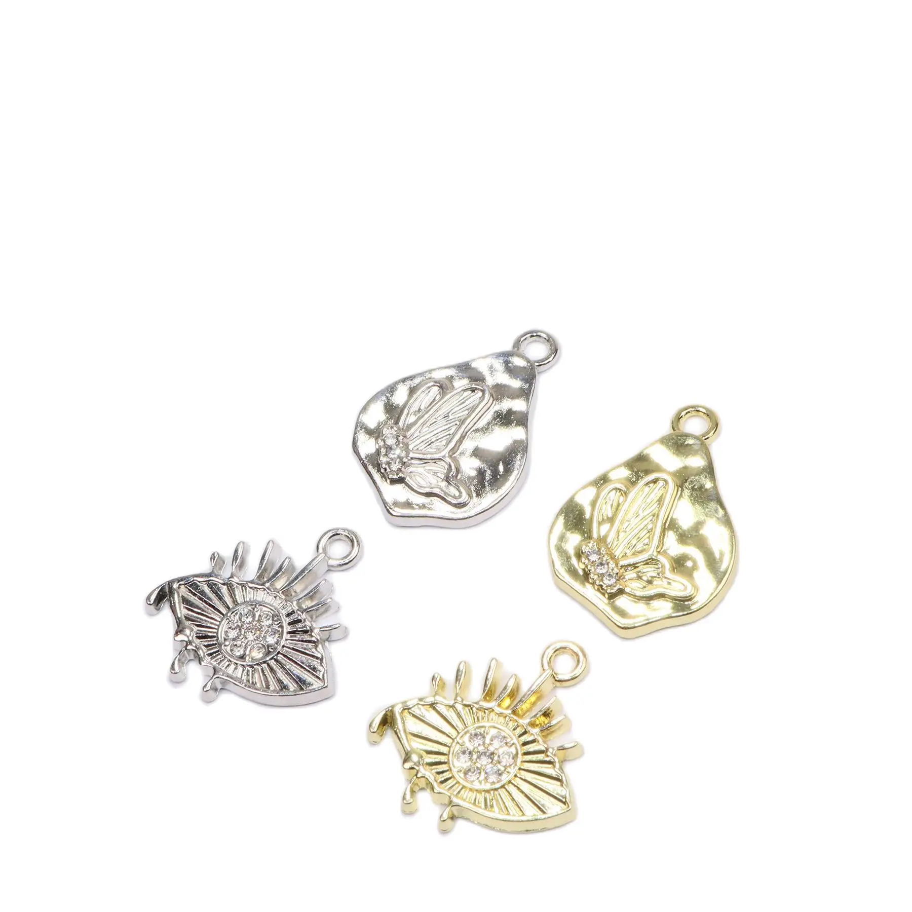 

Eruifa 10 шт. блестящие полиограммы глаза из цинкового сплава модные ювелирные изделия DIY Подвески ожерелье, серьги браслет ручной работы