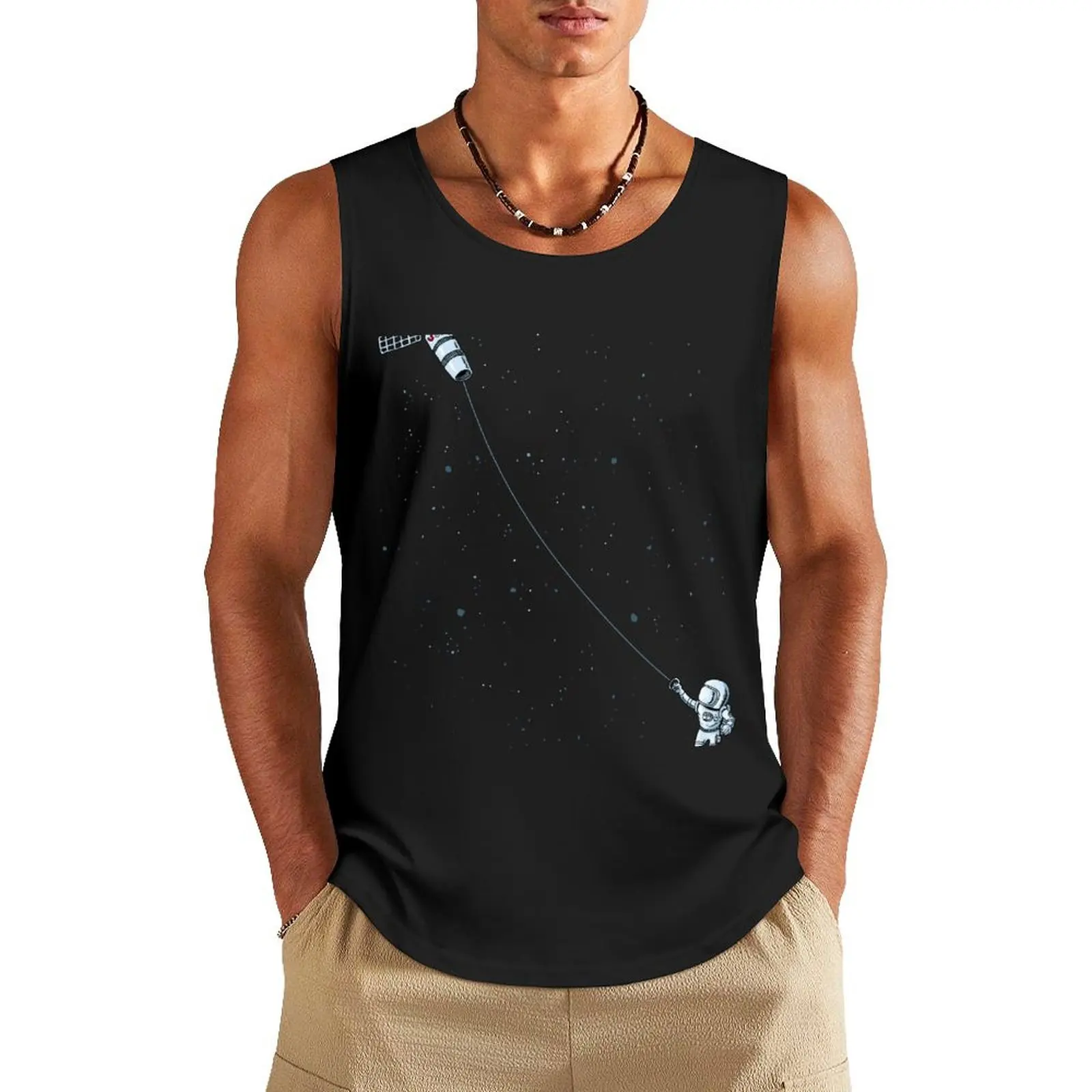 Satellite Kite Tank Top anime t-shirts Man clothes for gym Man summer clothes