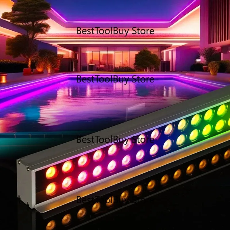 20pcs 72W LED Wall Washer Light Waterproof Outdoor Flood Lamp RGB RGBW Landscape Lighting