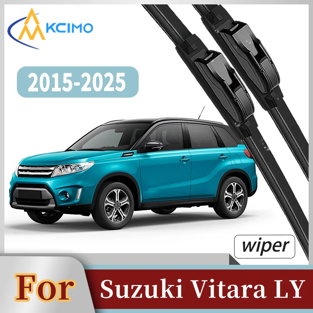 

Premium Rubber Front Windscreen Wiper Blades For Suzuki Vitara LY 2015-2025 Quiet Smooth Wiping Waterproof Windshield Kit 2Pcs