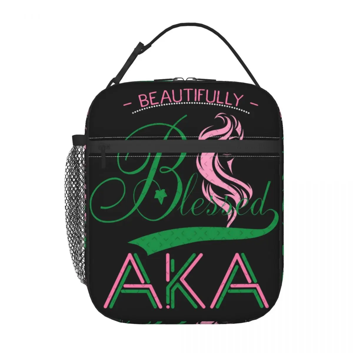 

Custom AKA Sorority Portable Lunch Boxes for Women Leakproof Thermal Cooler Food Insulated Lunch Bag School Children Student