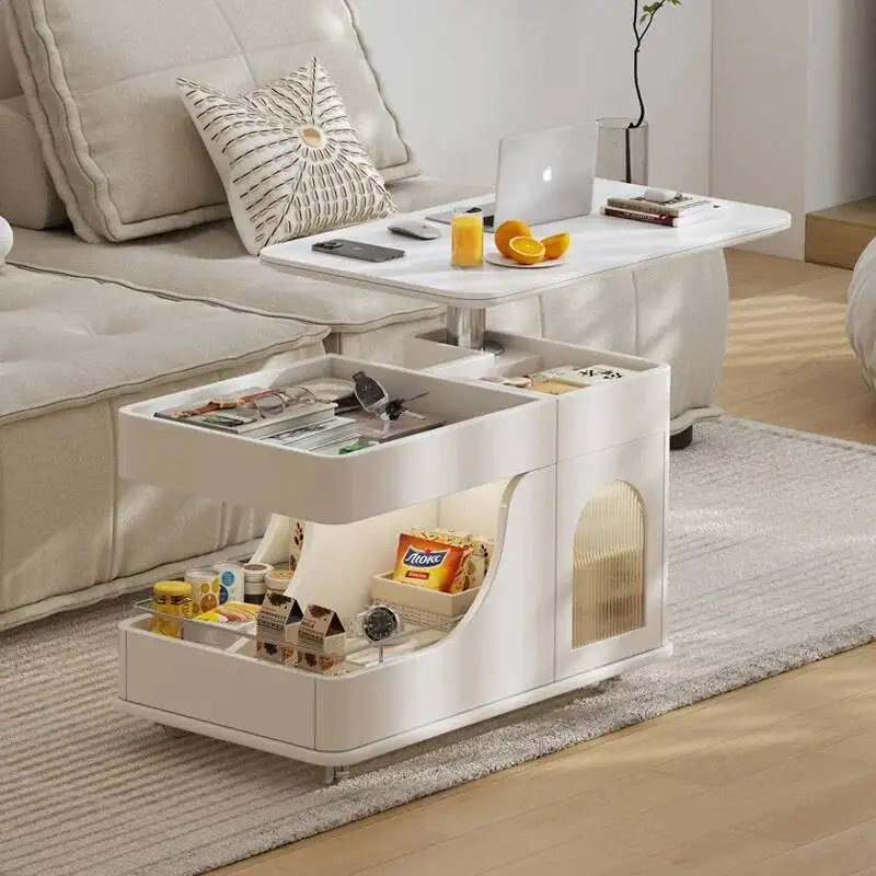 

Роскошные минималистичные журнальные столики для хранения кухонных колес, современный деревянный стол для гостиной, салона Mesa, вспомогательная постмодернистская мебель