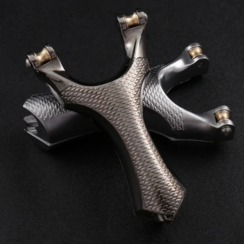 

Рогатка из сплава для охоты на открытом воздухе, прочная Рогатка со шкивом для стрельбы из рыбы, высокопрочная Рогатка нового типа