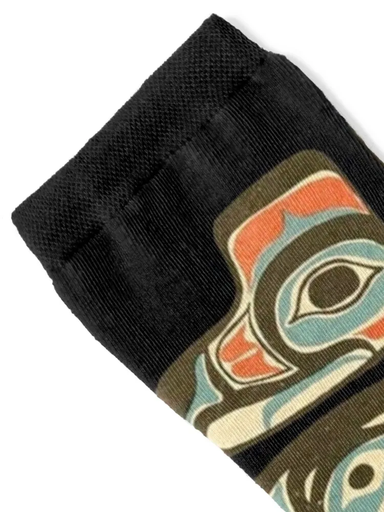 Northwest Native Art Haida - Tlingit Thunderbird Socks sheer christmas gifts Novelties Men's Socks Women's