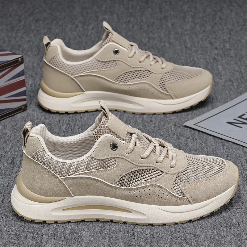 

New Fashion Men Mesh Sneakers Summer Breathable Men Casual Shoes Platform Running Shoes Man Tennis Training Shoe Tenis Masculino