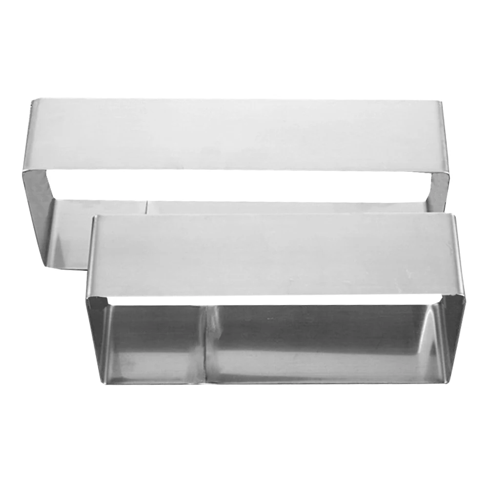 

2 pcs Cake Mold Stainless Steel Mousse Ring Baking Circle Cutter Small Cookie Cutters Pancake Maker Easy Storage