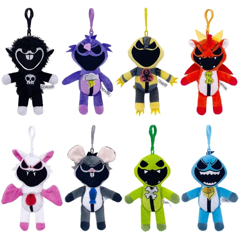 15CM Nightmare Critters Plush Toy Keychain Nightmare Lamb Fluffty Toy Game Role Stuffed Pendant Doll Toy Christmas Gift for Kids