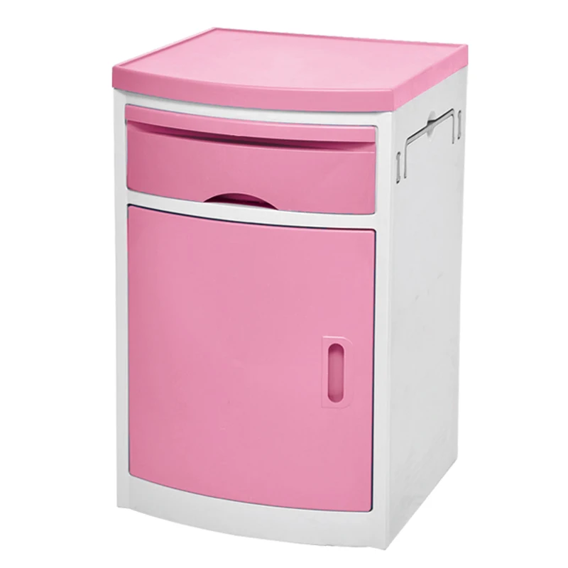 Medical Instrument ABS Bedside Cabinet Side Table Portable ABS Locker
