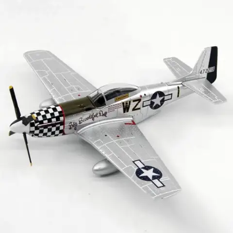 AF1 Diecast 1:72 Scale Alloy Army P-51D Fighter P51 Airplane Model Simulation Classic Finished Static Collection Ornament