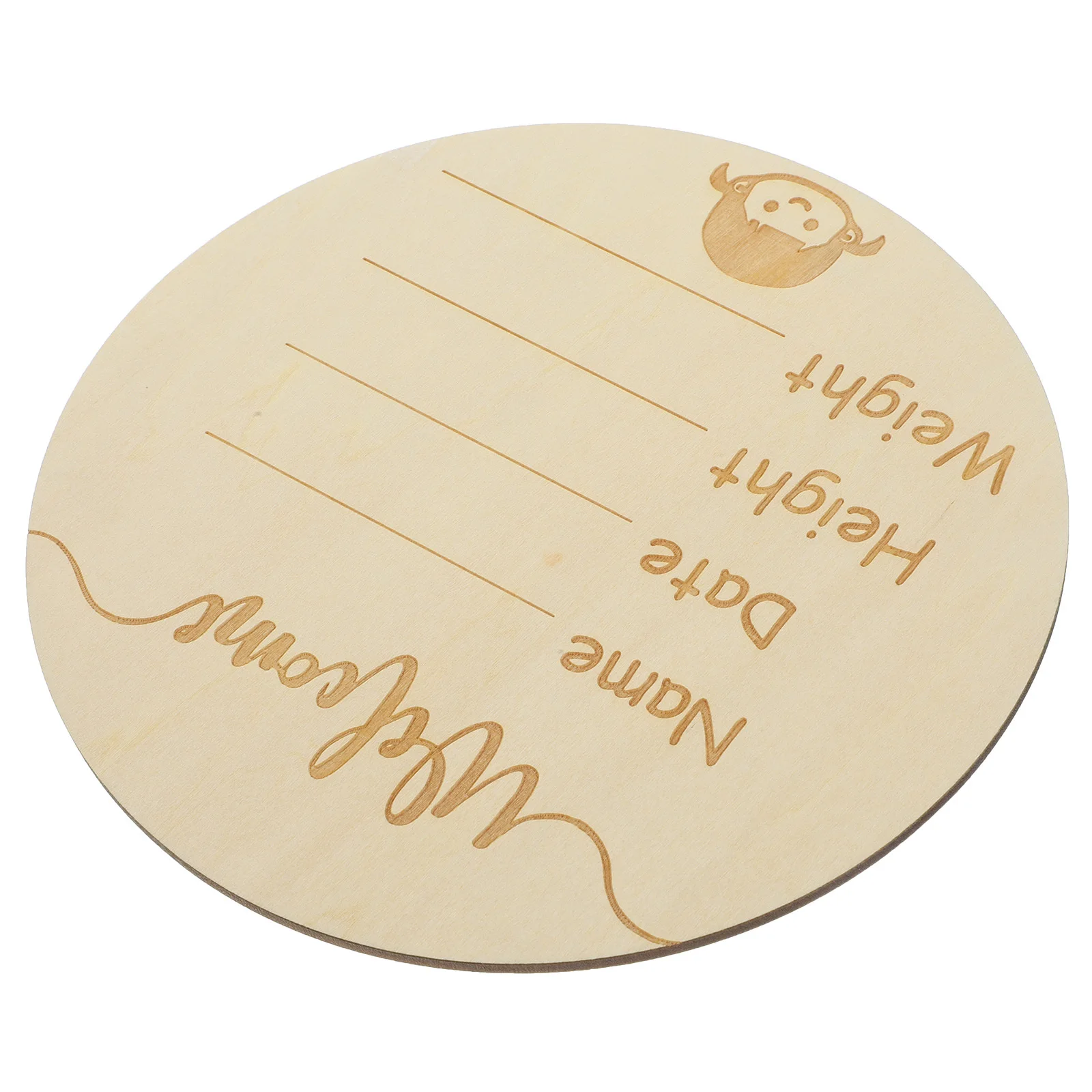 Рисунок 3 - Круглый деревянный знак с объявлением