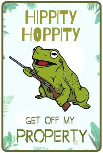 Hippity Hoppity Get Off My Property Funny 8