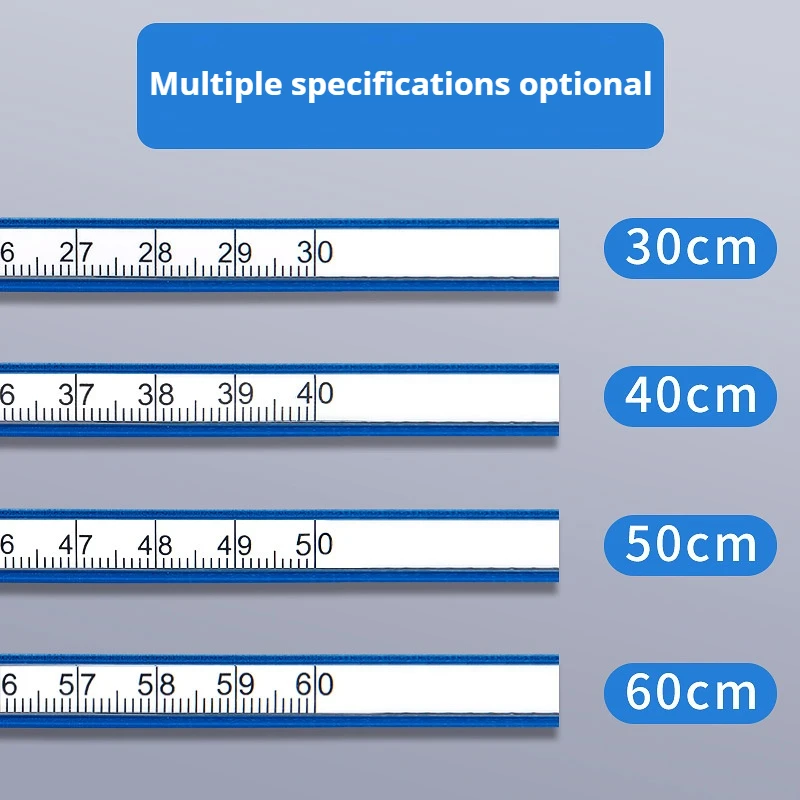 Imagem -02 - Régua Curvada de 30 40 50 60 cm para Costura Régua Macia e Flexível de Escala em Inglês e Métrica Engenharia Desenho Ferramenta de Costura