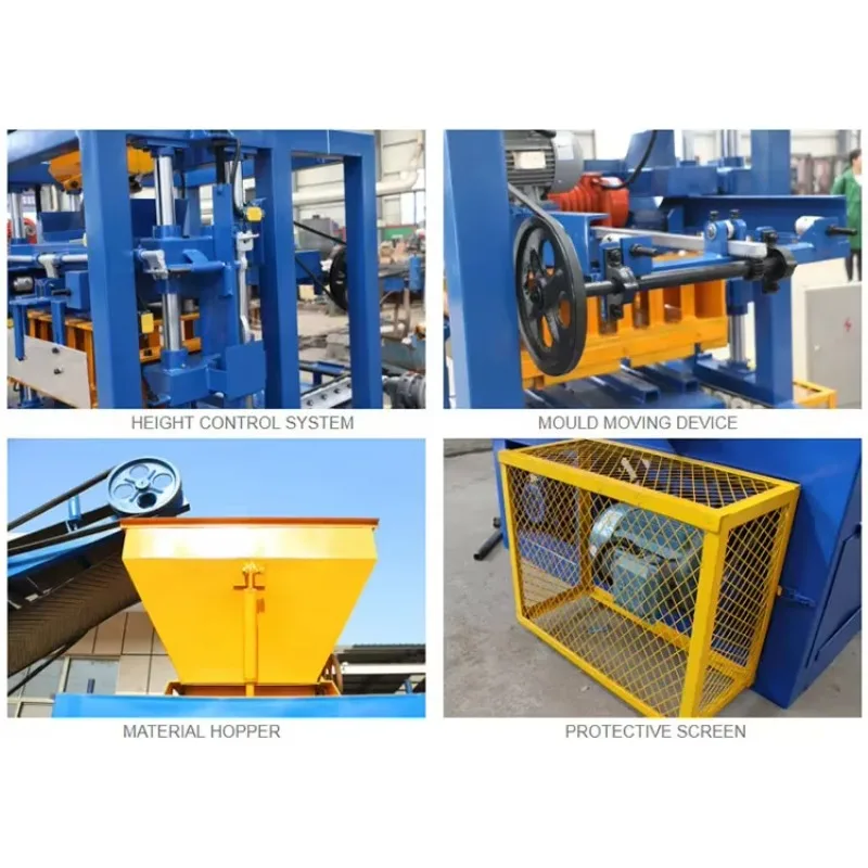 Semi-Automatic Portable Brick Making Machine Hollow Concrete Brick Molding Machinery