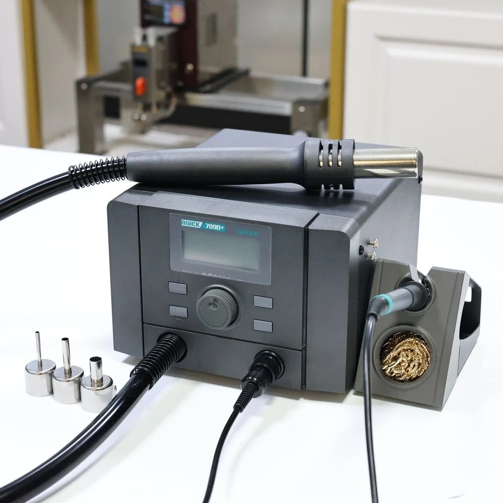 Сварочный стол для паяльника QUICk 709D + 2-в-1, мощный сварочный стол для разборки термофена