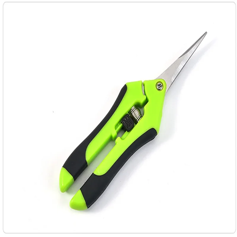 Stainless Steel Straight Head Elbow Flower Scissors Pruning Scissors Gardening Scissors Fruit Thinning Grape