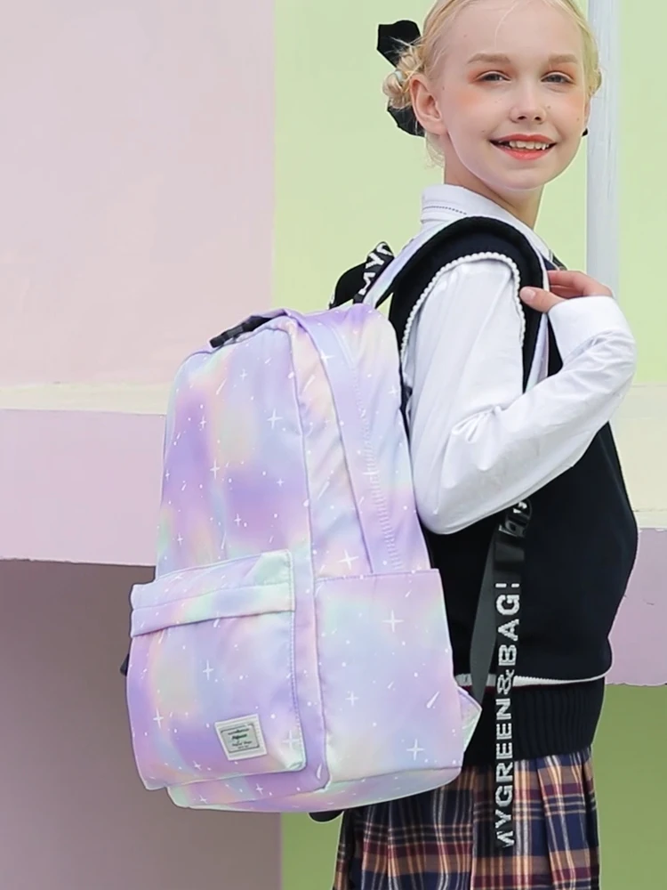 

Tie Dye с цветочным принтом School Xo для девочек начальной школы, большая вместительная повседневная студенческая сумка, 4-дюймовая сумка для ноутбука, мягкий полиэстер
