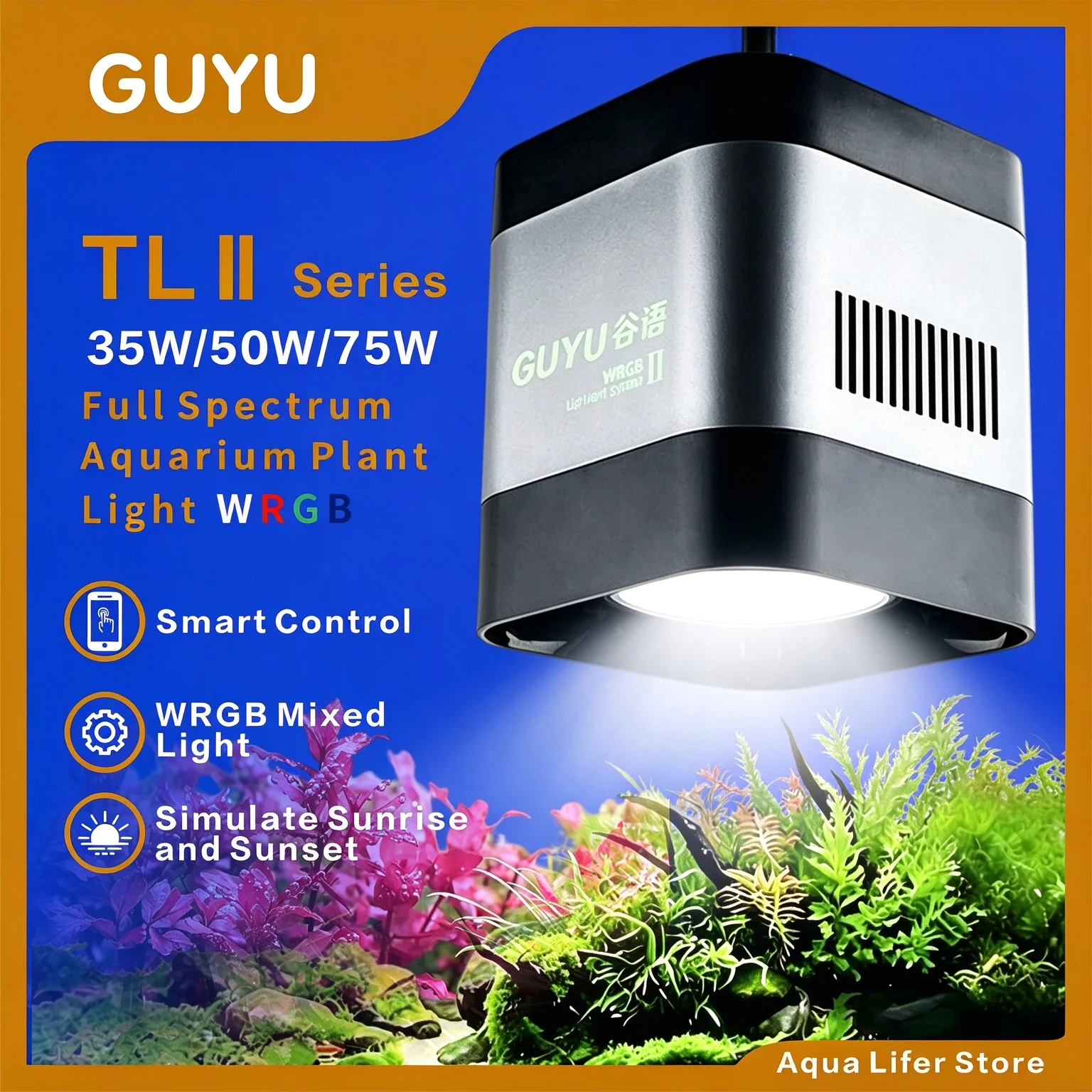 lampada-per-piante-acquatiche-guyu-tl-wrgb-a-spettro-completo-dimmerabile-tramite-app-bluetooth-con-simulazione-di-tramonto-e-tramonto-per-acquascape