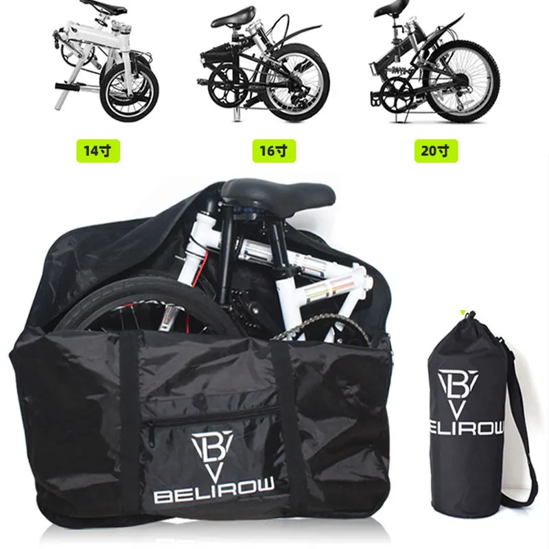 

14/20 Inch Folding Bike Bag - Waterproof Bicycle Travel Case Outdoors Bike Transport Bag for Cars Train Air Travel Bicycle Bags