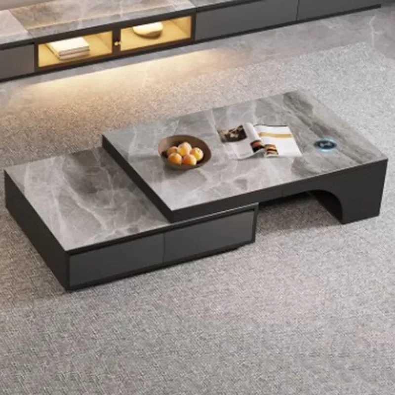 

Storage Drawers Coffee Table Decoration Luxury Modern Living Room Designer Writing Side Table Dinner Couchtisch Home Furniture