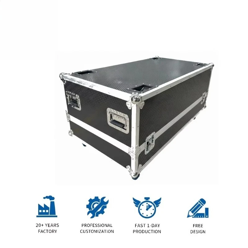 Durable  Universal ATA Flight Case Aluminum Road  Case for Two RCF NX L24-A Speakers