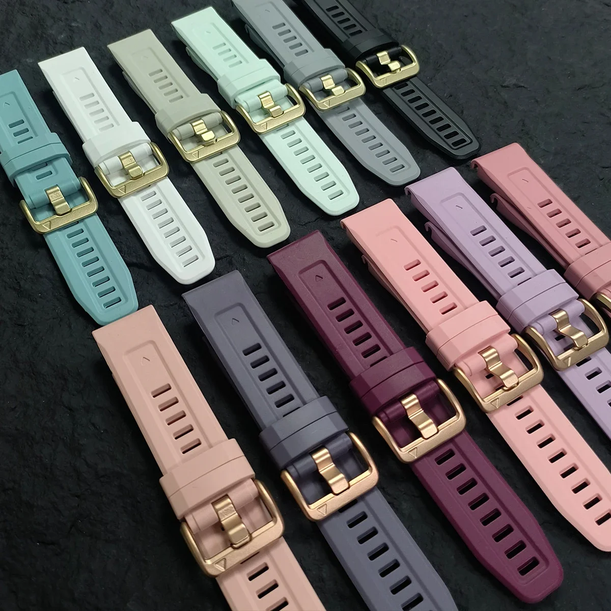 Watch Strap 20mm For Garmin Fenix 7S 6S 5S 9 8 43mm Silicone Band Bracelet Descent Mk3i Mk2S 43mm/instinct E 3 2S 40mm Watchband