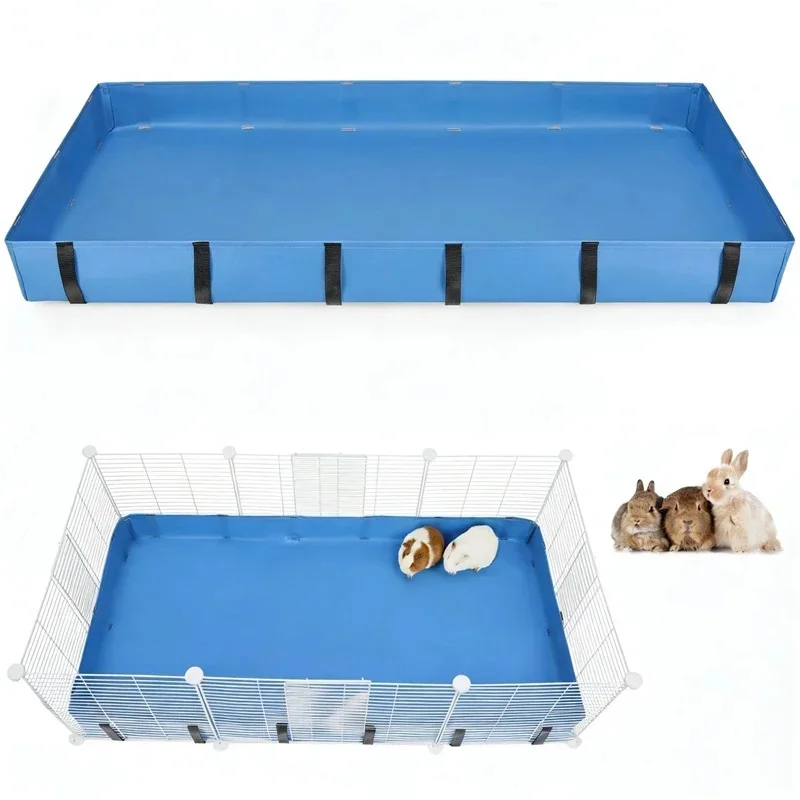 PVC Guinea Pig Cage Liner Waterproof Durable Non Slip Urine Proof Bottom Cover For Rabbits Hamsters Small Pets Home Use Mat - view 4