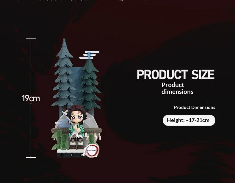 Original POPMART Demon Slayer Kimetsu no Yaiba Mugen Train Arc Bausteine Blindbox Anime Deko Figuren Sammelspielzeug – Detail 6