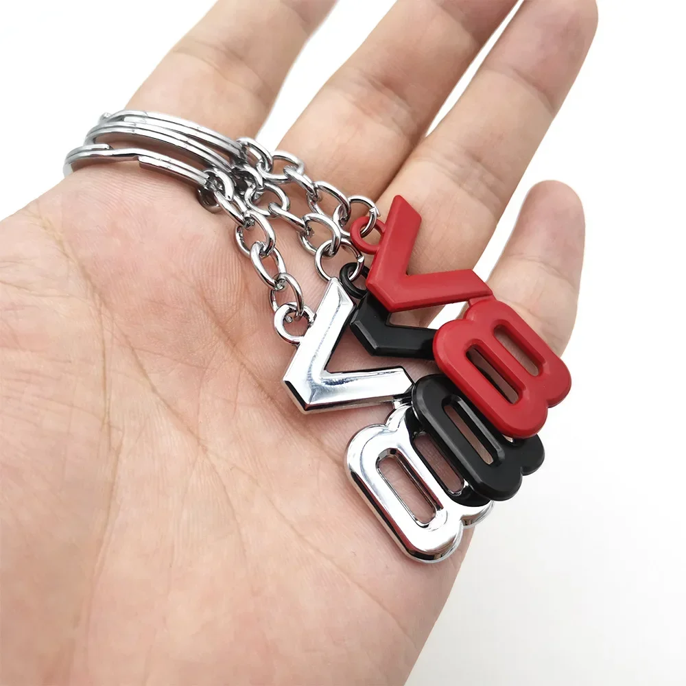 Metal Car Keychain Key Rings Pendent for Honda V8 Accord Pilot Civic City CRV HRV Jazz Odyssey Crosstour Insight Accessories