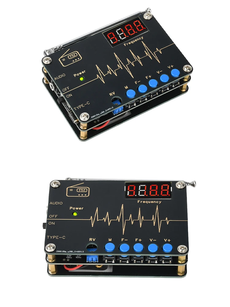 تيار مستمر 5 فولت لتقوم بها بنفسك طقم راديو FM الرقمي 87-108 ميجا هرتز تردد قابل للتعديل RDA5807M FM مجموعة ممارسة اللحام الإلكترونية لتقوم بها بنفسك أجزاء فضفاضة #6