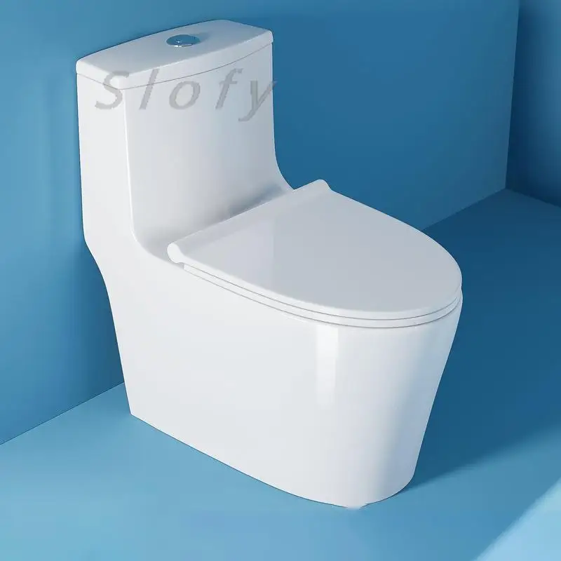 Toilet WC Toilet Seat Lid Modern Toilet Bowl Powerful Flush For Bathroom Toilet Bathroom Elongated ‎‎Floor Mounted Ceramic