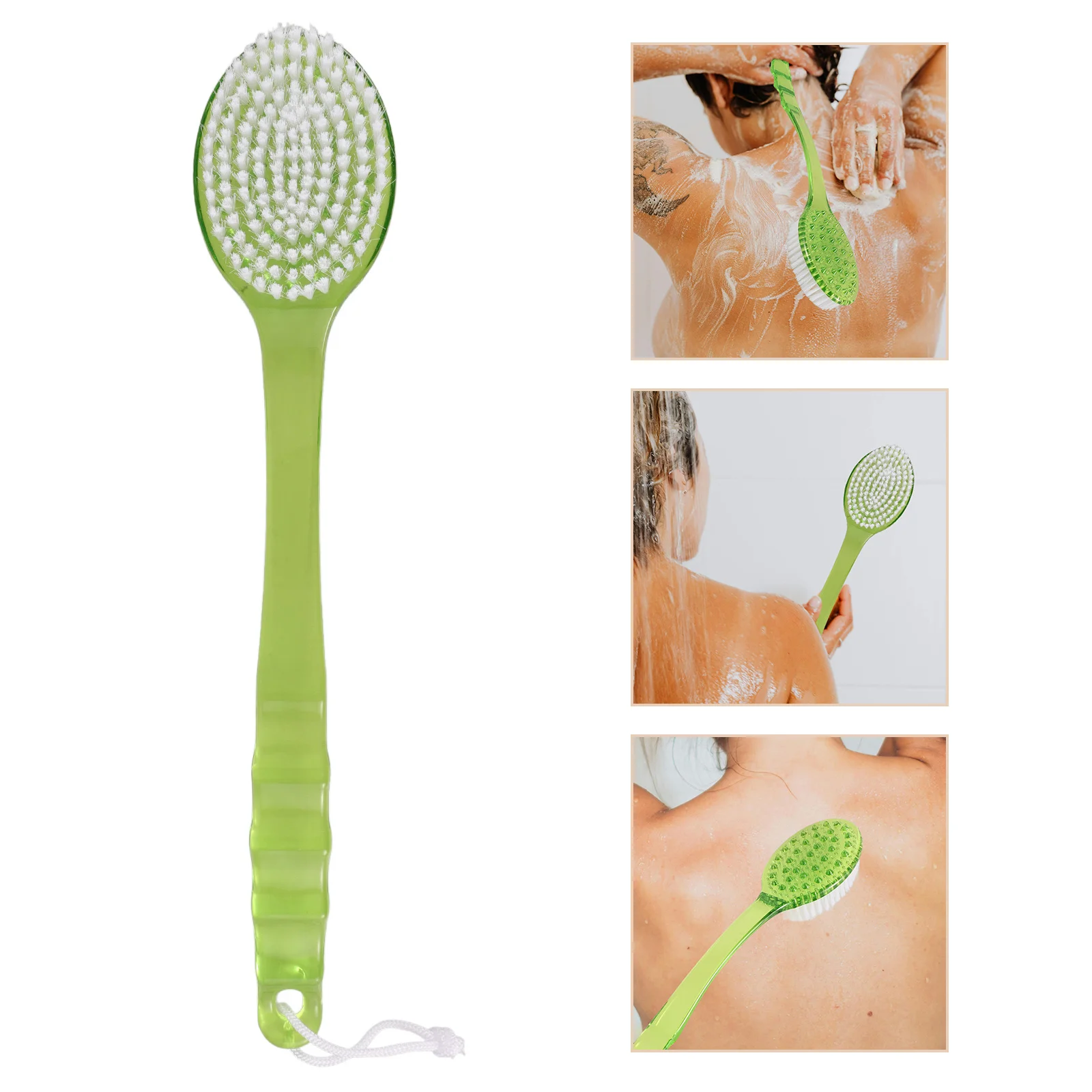 1 Buah Sikat Mandi Premium Bahan Tebal Alat Perawatan Kulit Bersih Mendalam Gagang Panjang Penggosok Tubuh untuk Mandi Pengelupas Kulit di Kamar Mandi