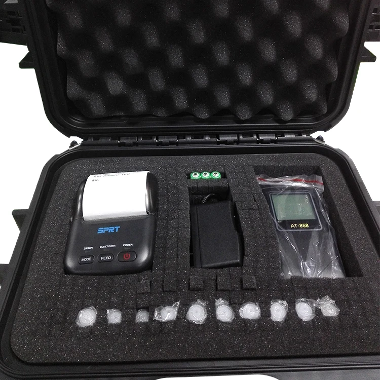 Greenwon เครื่องทดสอบแอลกอฮอล์ในลมหายใจจอแสดงผลดิจิตอลจอ LCD ขนาด2.0นิ้วพร้อมเครื่องพิมพ์
