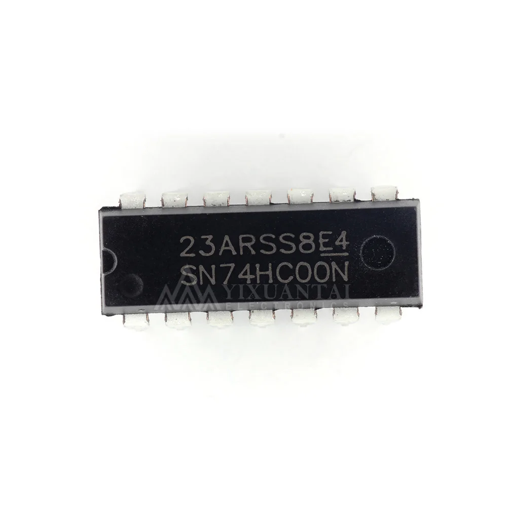 5pcs SN74HC00N Four way Single chip microcomputer DIP14 2Input positive NAND gate  SN74HC00 74HC00N