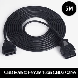30/50/100/150/300/500CM 16 Pin Male to Female Plug OBD2 Extension Cable ELM327 Connector Cable OBD 2 16pin Diagnostic interface