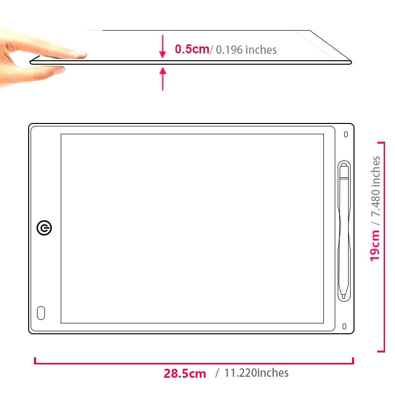 تابلت الرسم الرقمي 8.5/10 بوصة شاشة LCD لوحة الكتابة اليدوية الإلكترونية للتعلم والإبداع لوحة الكتابة #4